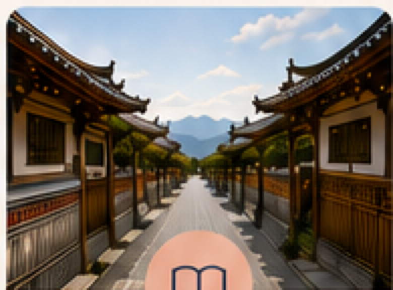 Traditional Korean path